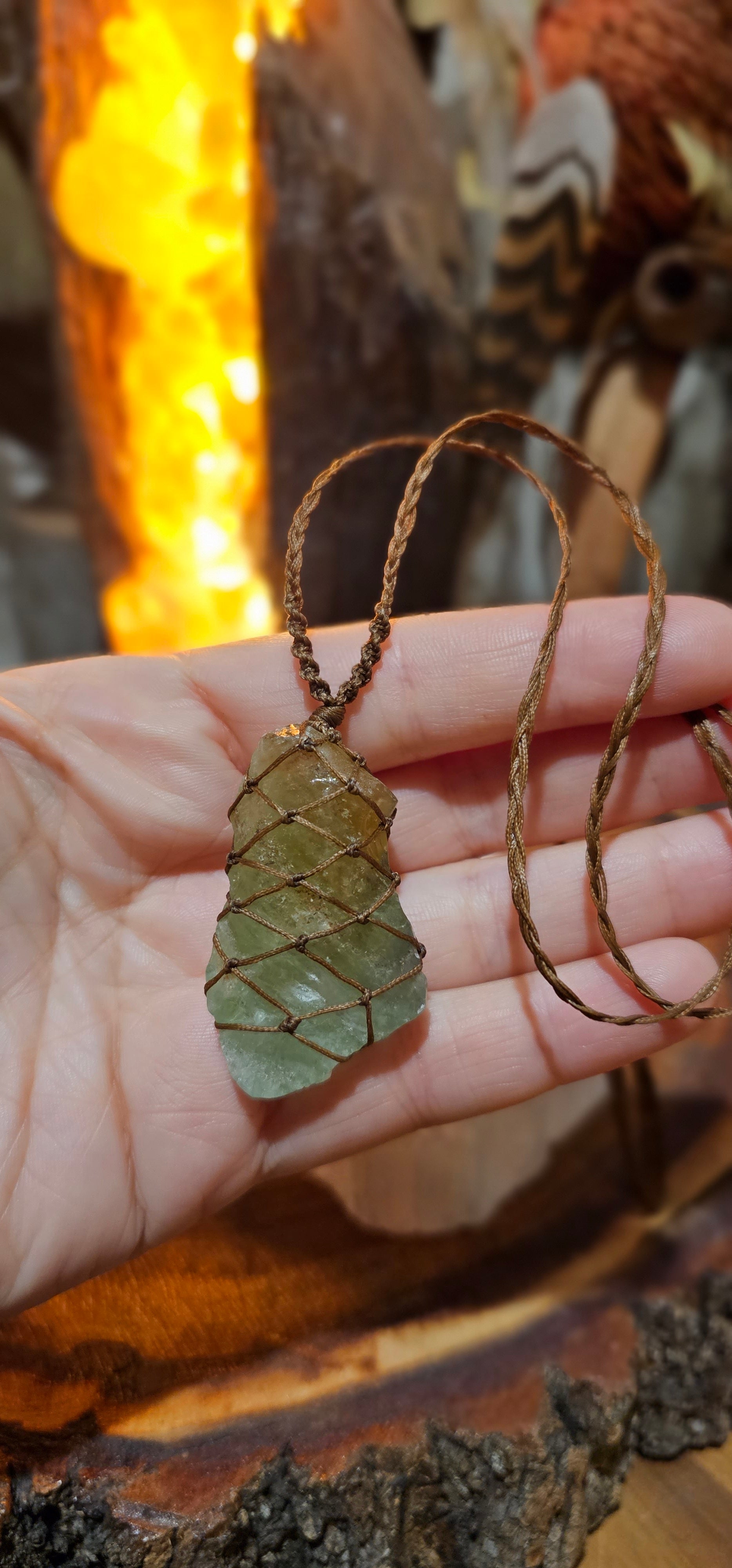 Green Calcite Necklace