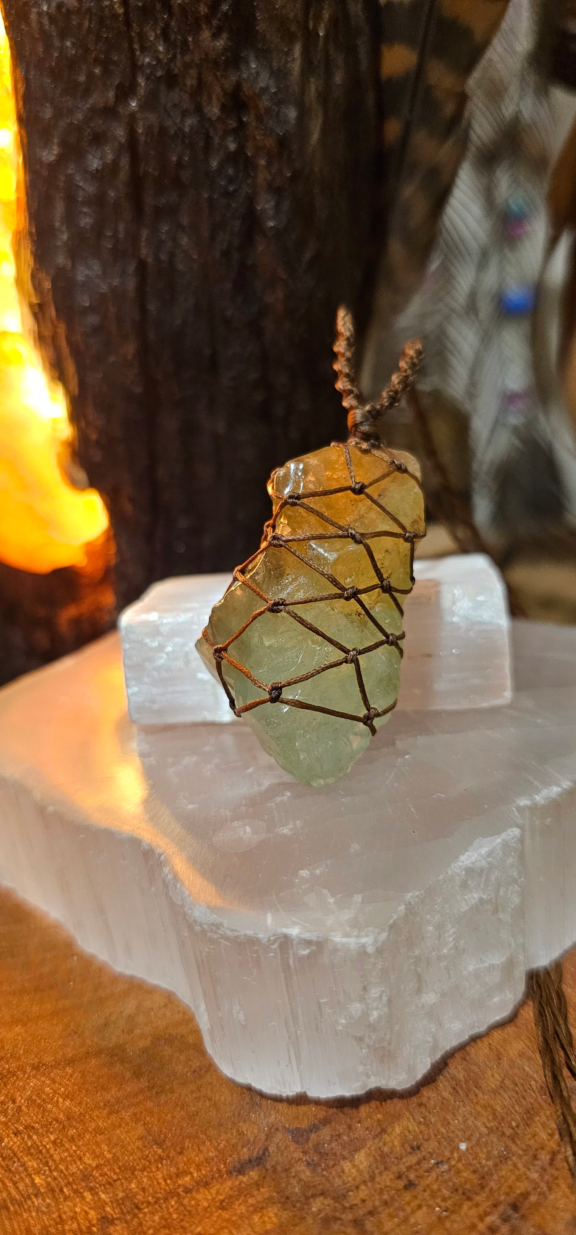 Green Calcite Necklace