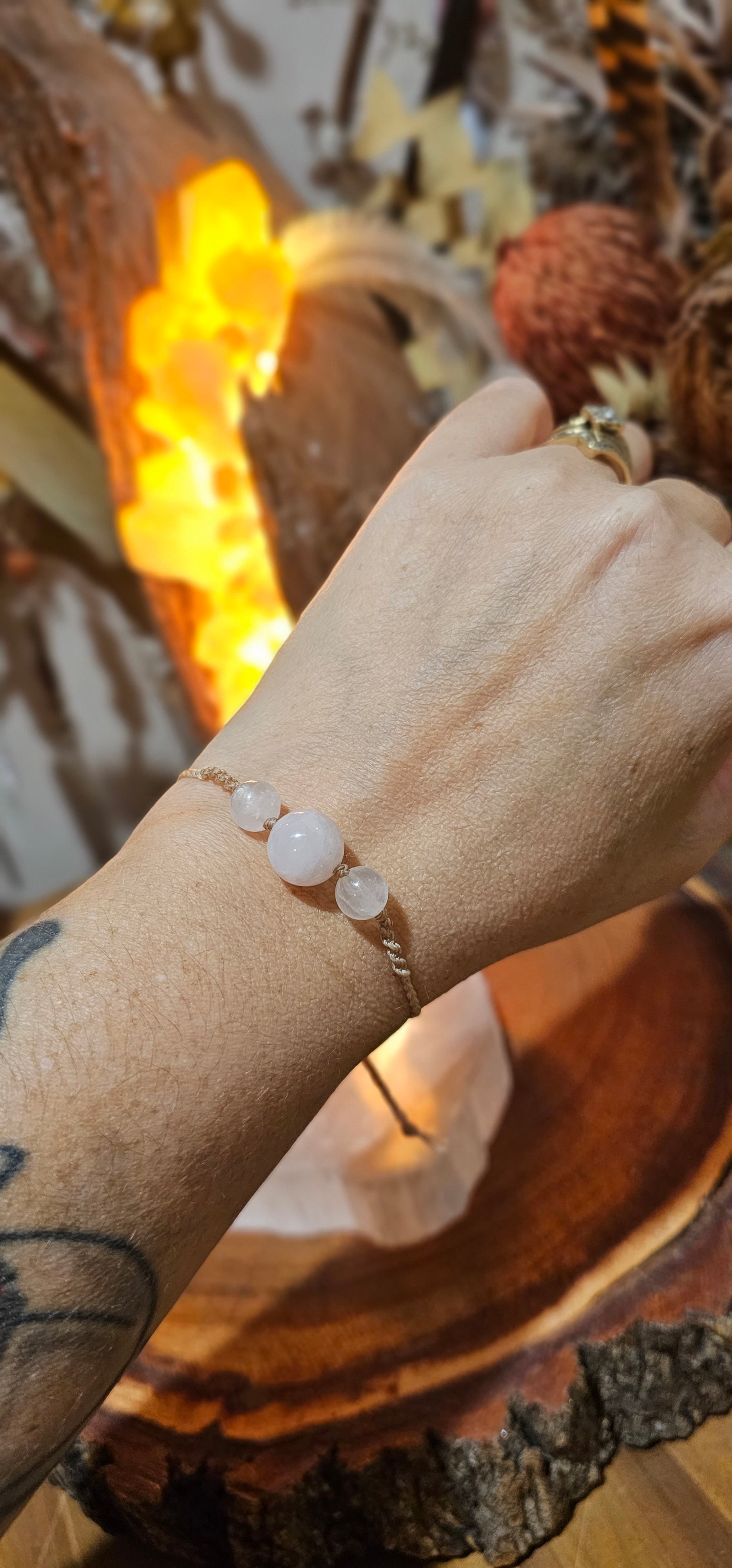 Beaded Bracelet - Rose Quartz