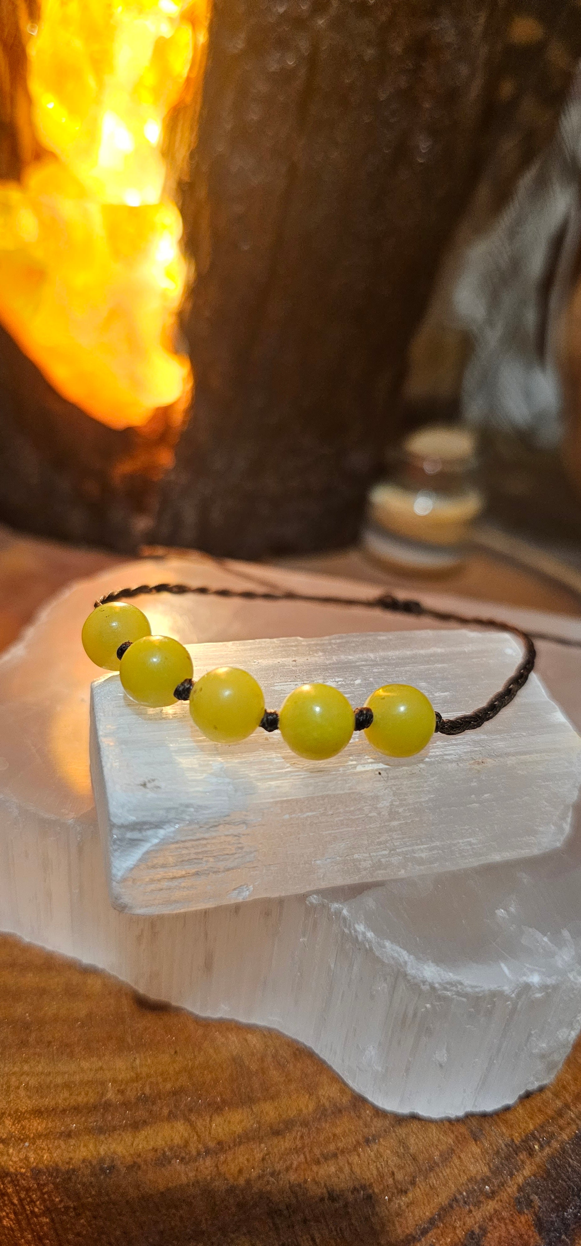 Beaded Bracelet - Green Jade