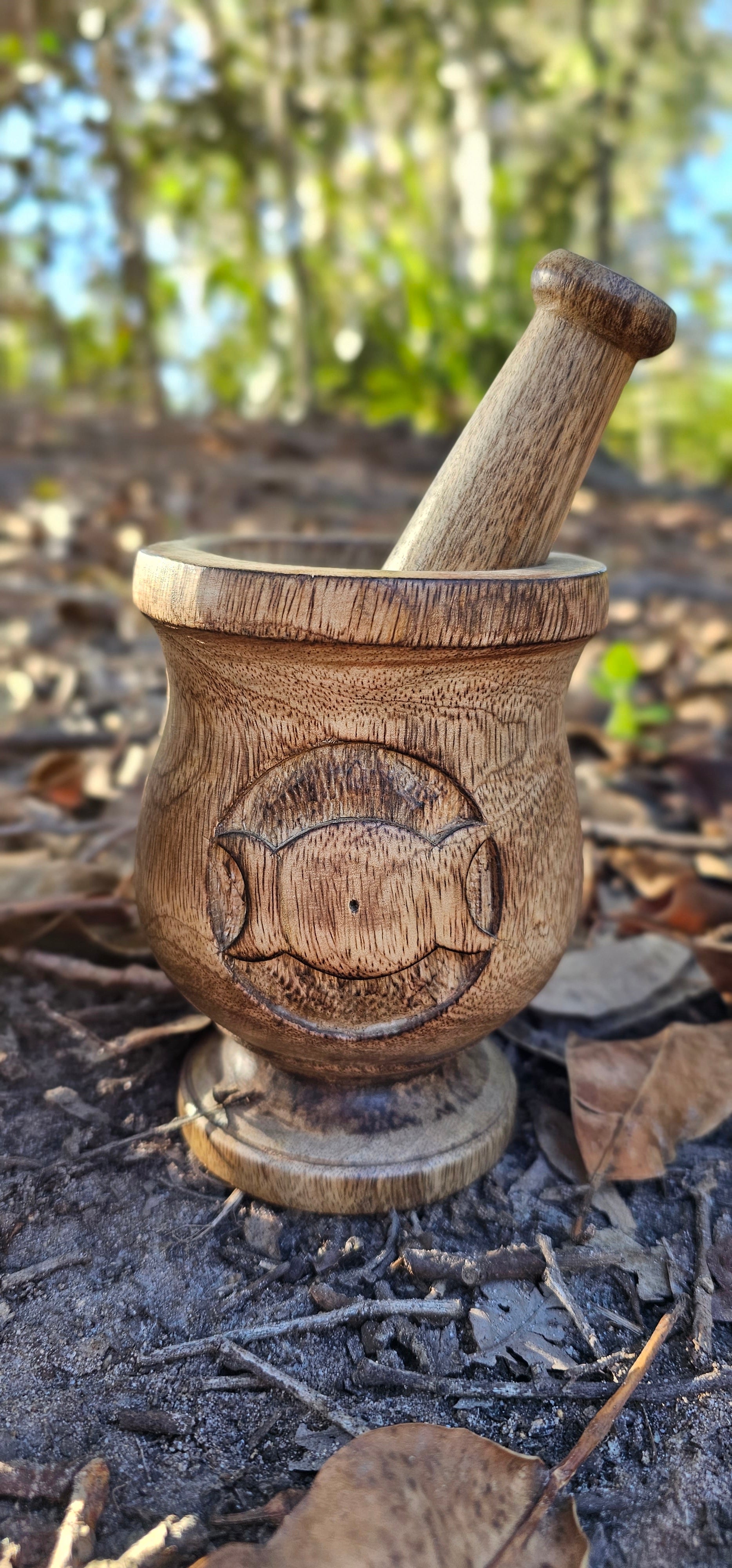 Little Ones - Mini Wooden Mortar and Pestle