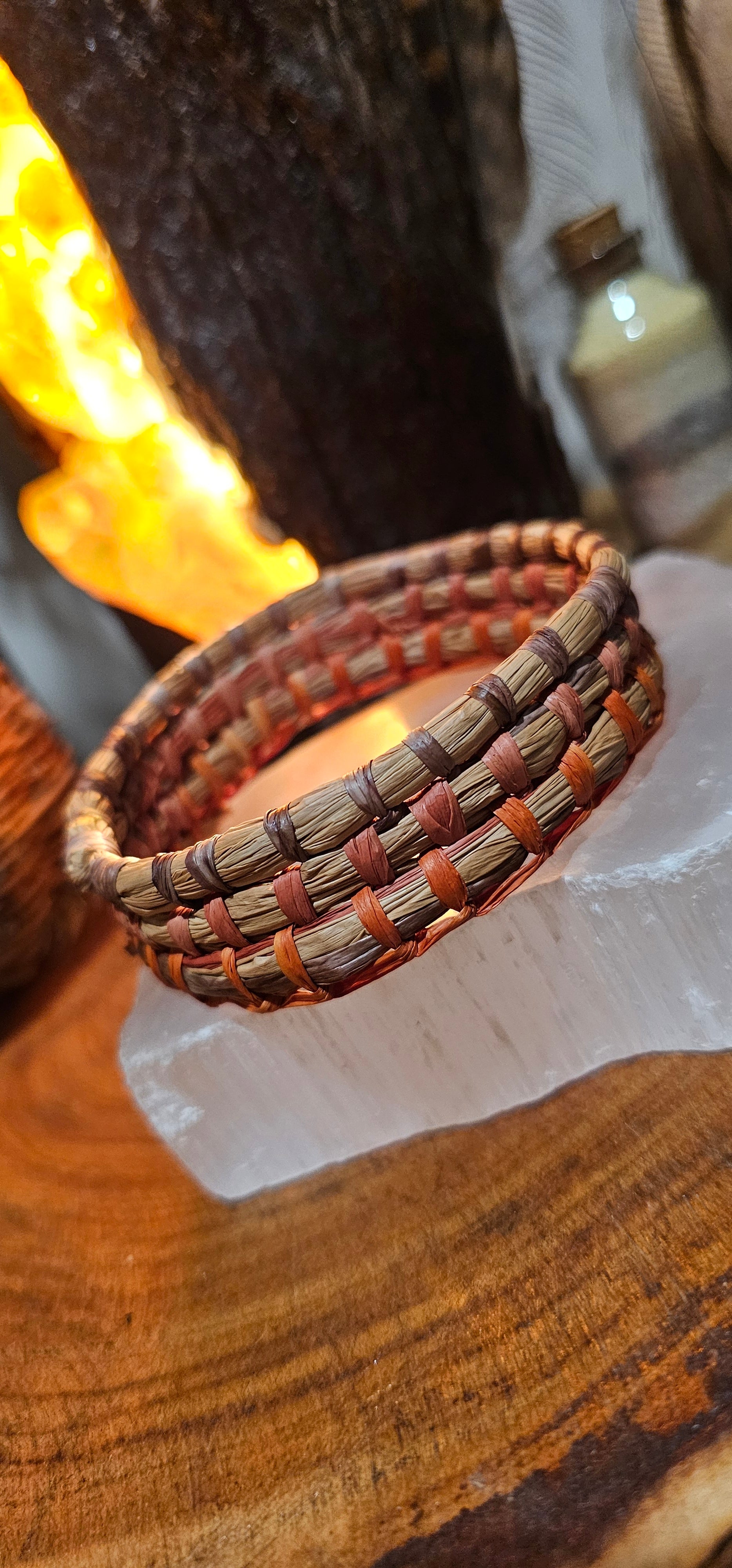 Woven Bangle - Autumn